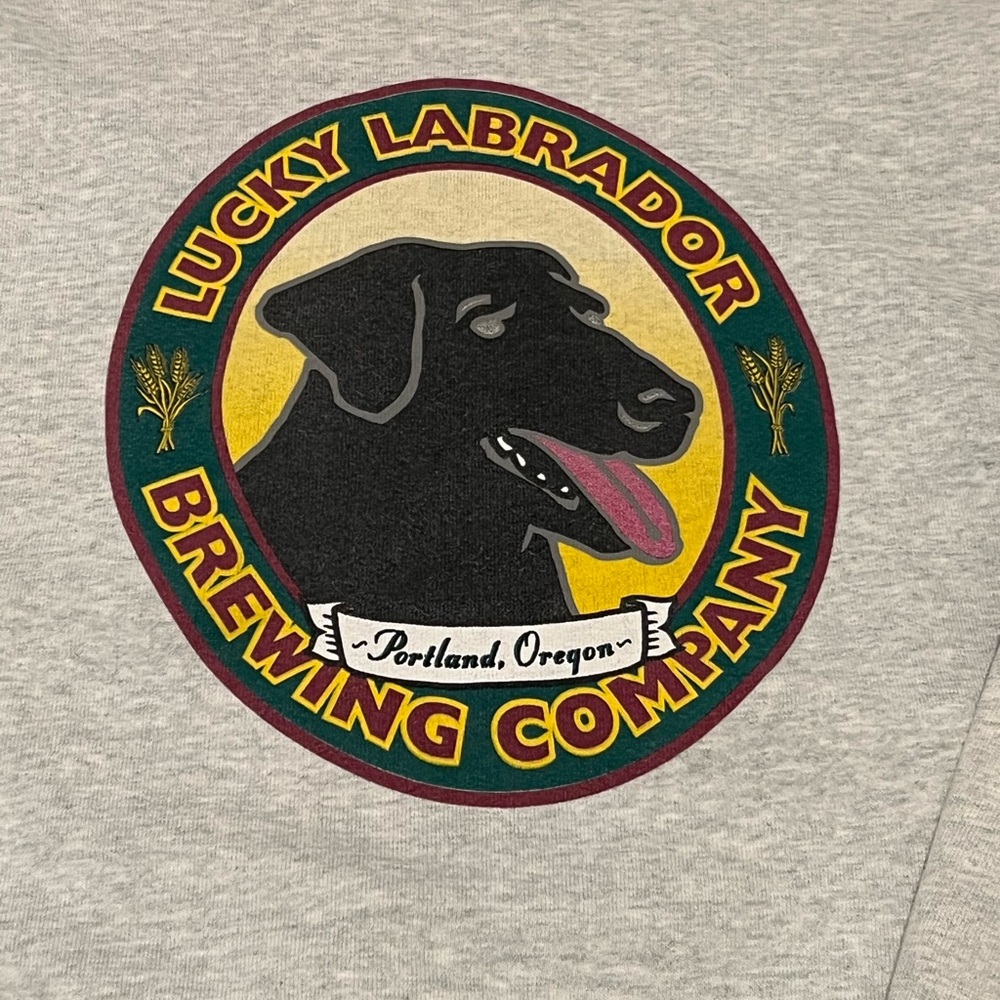 vintage 90s Portland Oregon Crewneck lucky labrador brewing company mens medium - Picture 2 of 9